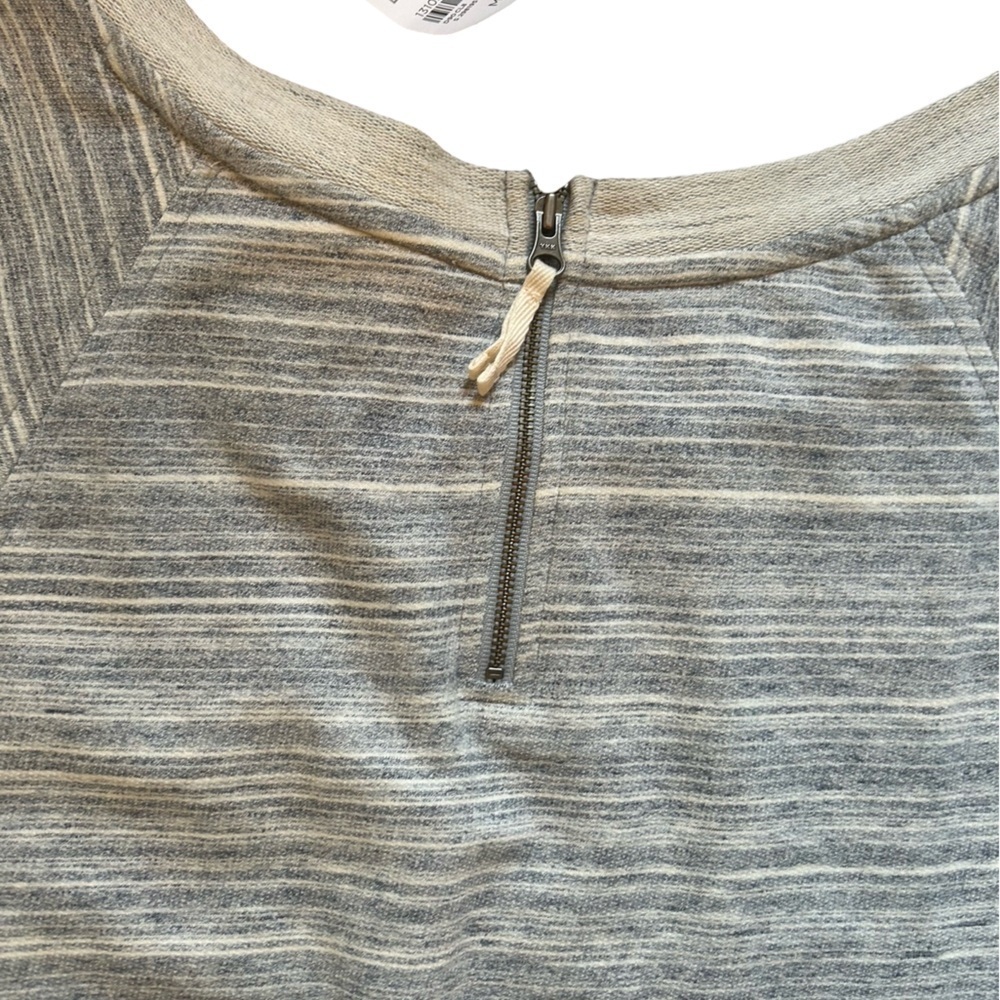 LOFT Space Dyed Women’s Gray Cinched Waist Sweatshirt Dress New With Tags Size M - Picture 8 of 8